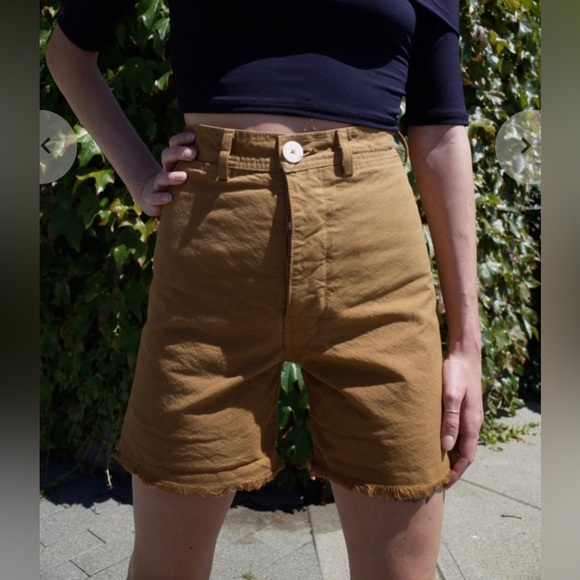 Jesse Kamm Pants - JESSE KAMM Sailor Shorts Sz 6 Tobacco